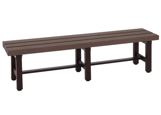 Cosmo Casa - Tuinbank - Weerbestendig WPC - Aluminium - Bruin - 150 cm