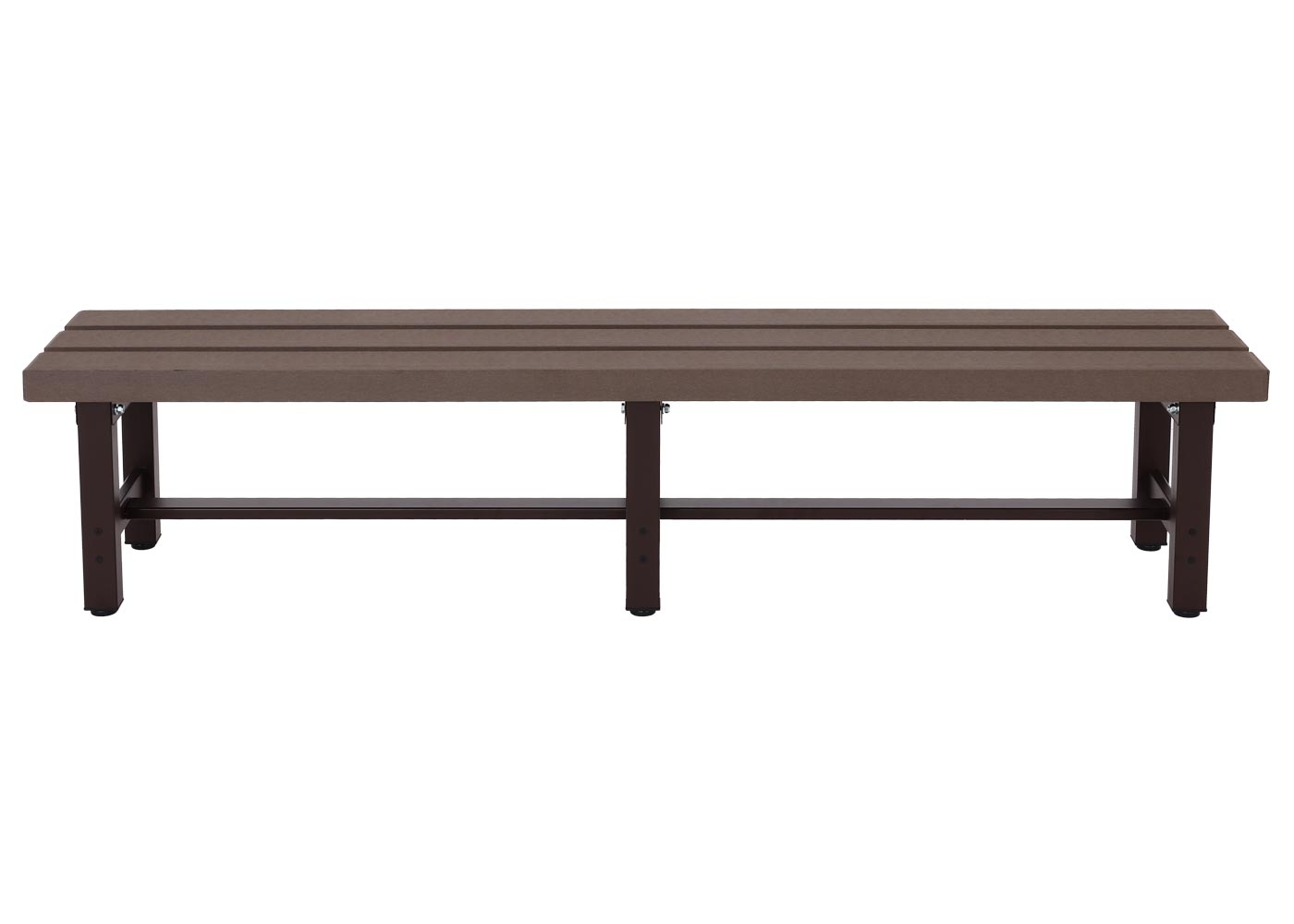 Cosmo Casa - Tuinbank - Weerbestendig WPC - Aluminium - Bruin - 180 cm