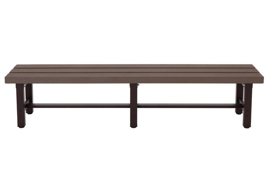 Cosmo Casa - Tuinbank - Weerbestendig WPC - Aluminium - Bruin - 180 cm