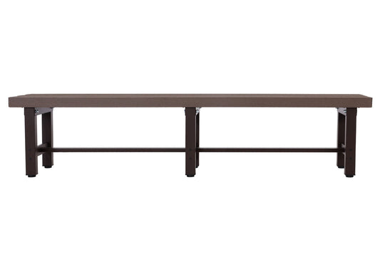 Cosmo Casa - Tuinbank - Weerbestendig WPC - Aluminium - Bruin - 180 cm