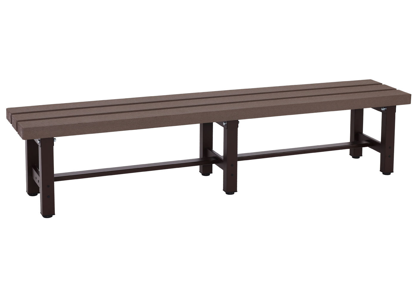 Cosmo Casa - Tuinbank - Weerbestendig WPC - Aluminium - Bruin - 180 cm