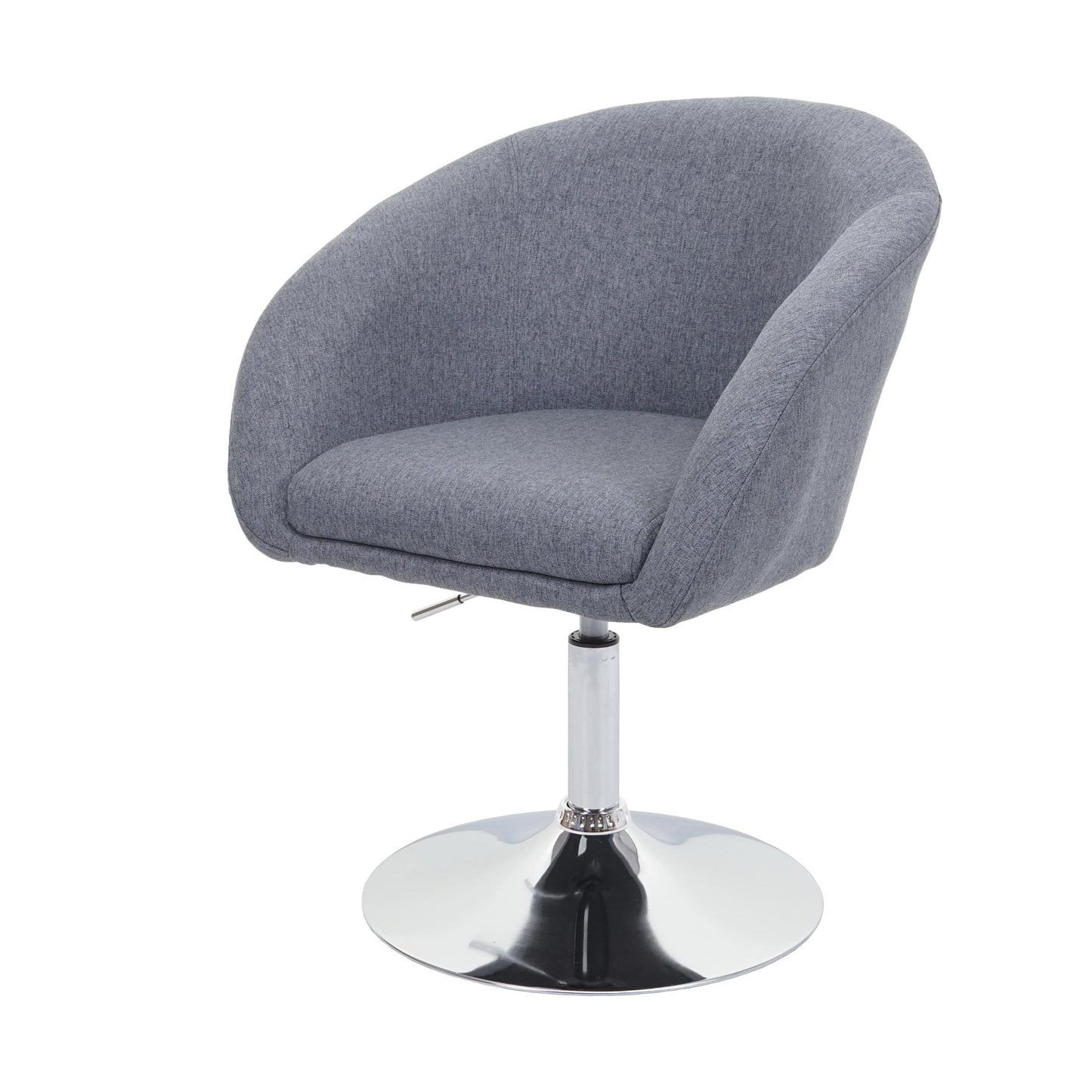 Cosmo Casa - Eetkamerstoel - Verstelbaar - Textiel - Donkergrijs