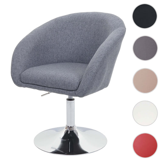 Cosmo Casa - Eetkamerstoel - Verstelbaar - Textiel - Donkergrijs