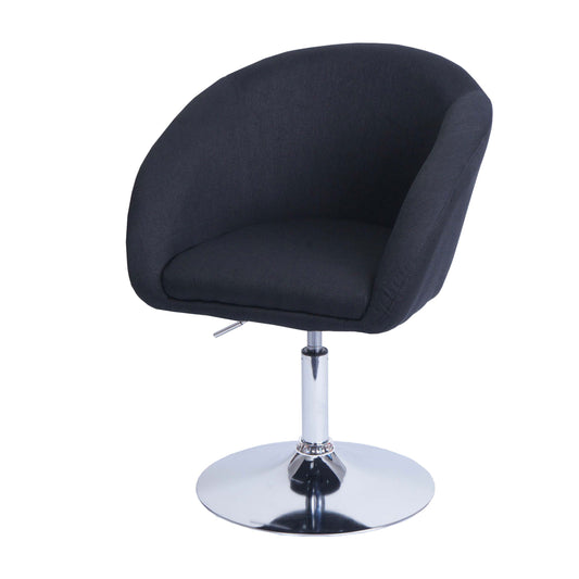 Cosmo Casa - Eetkamerstoel - Verstelbaar - Textiel - Antraciet