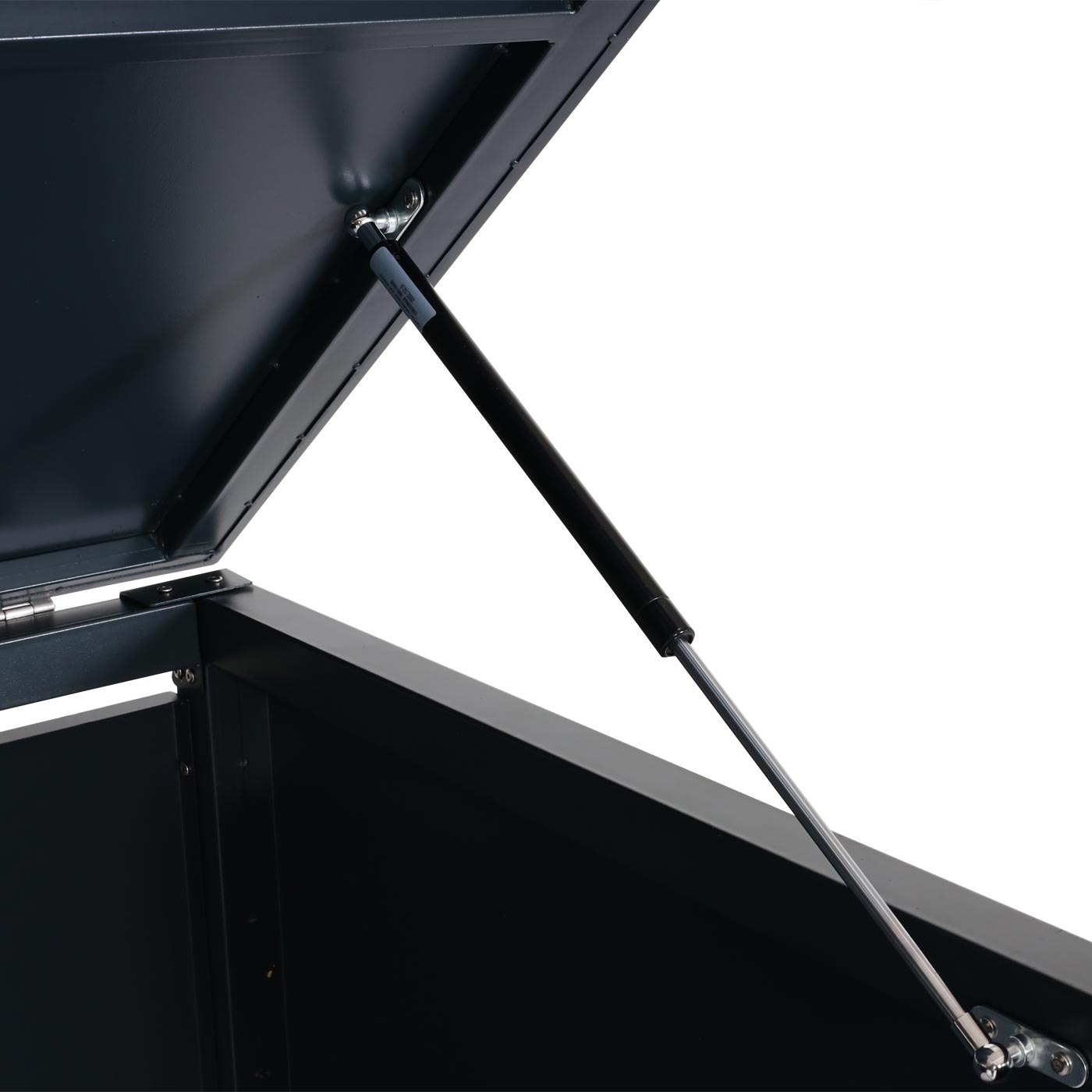 Cosmo Casa - Fietsenstalling 4-Persoons - Materiaalschuur & Deksel - Metaal - Antraciet - 121×202×150 cm