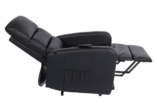 Cosmo Casa - TV-Fauteuil - Ligfunctie - Kunstleer - Zwart