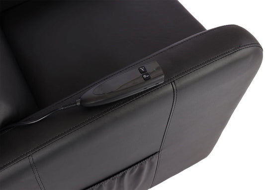 Cosmo Casa - TV-Fauteuil - Ligfunctie - Kunstleer - Zwart