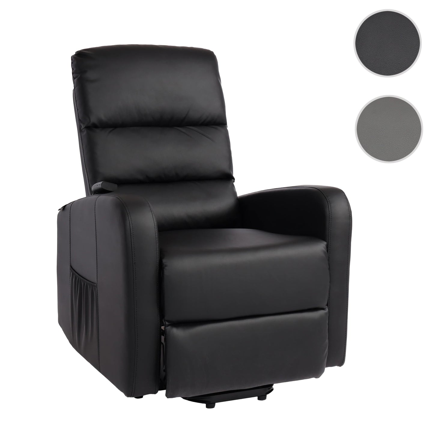 Cosmo Casa - TV-Fauteuil - Ligfunctie - Kunstleer - Zwart