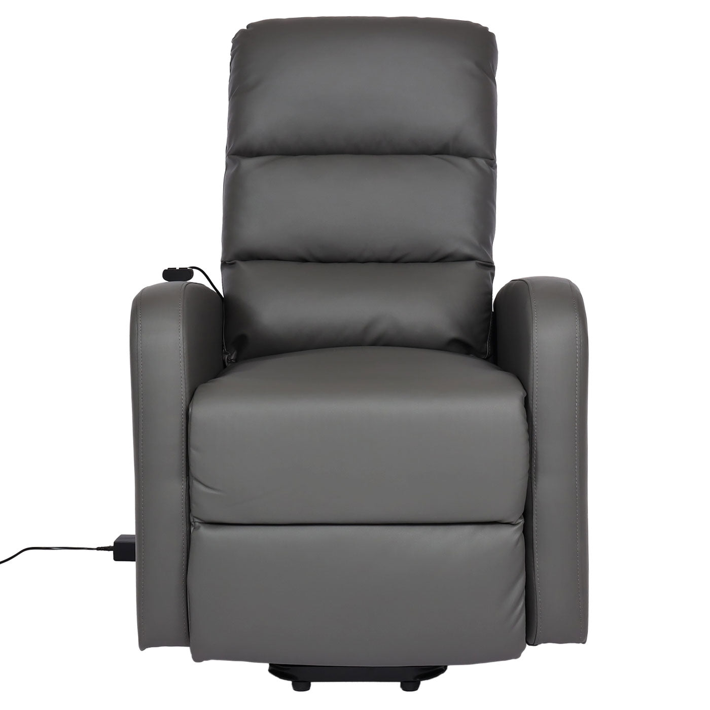 Cosmo Casa - TV-Fauteuil - Ligfunctie - Kunstleer - Grijs