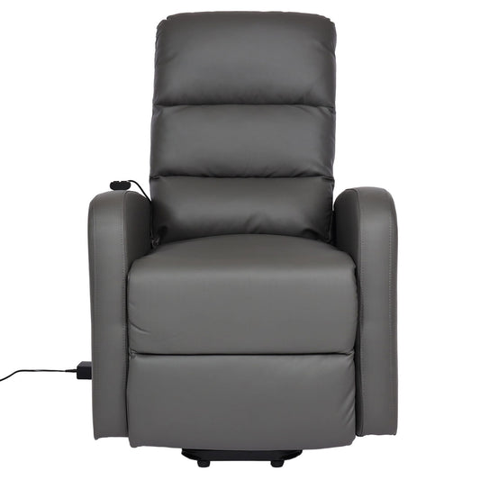 Cosmo Casa - TV-Fauteuil - Ligfunctie - Kunstleer - Grijs