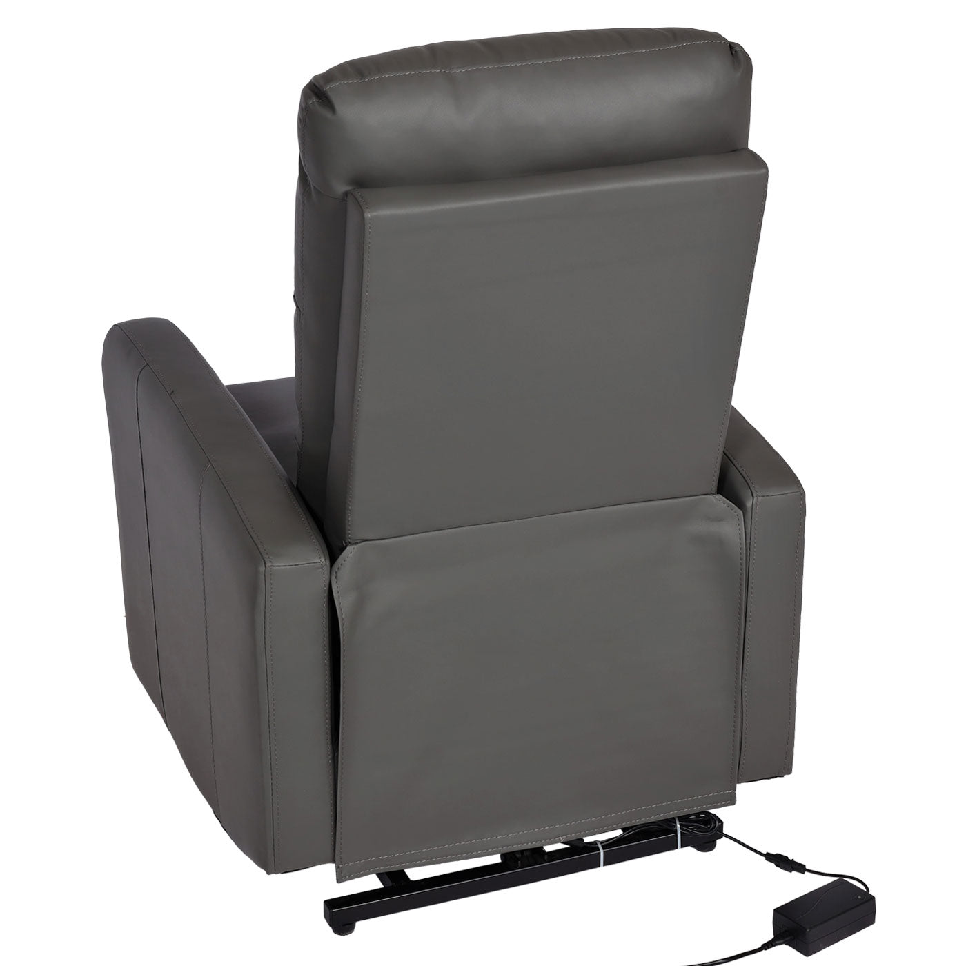 Cosmo Casa - TV-Fauteuil - Ligfunctie - Kunstleer - Grijs