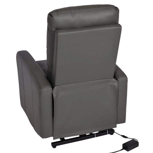 Cosmo Casa - TV-Fauteuil - Ligfunctie - Kunstleer - Grijs