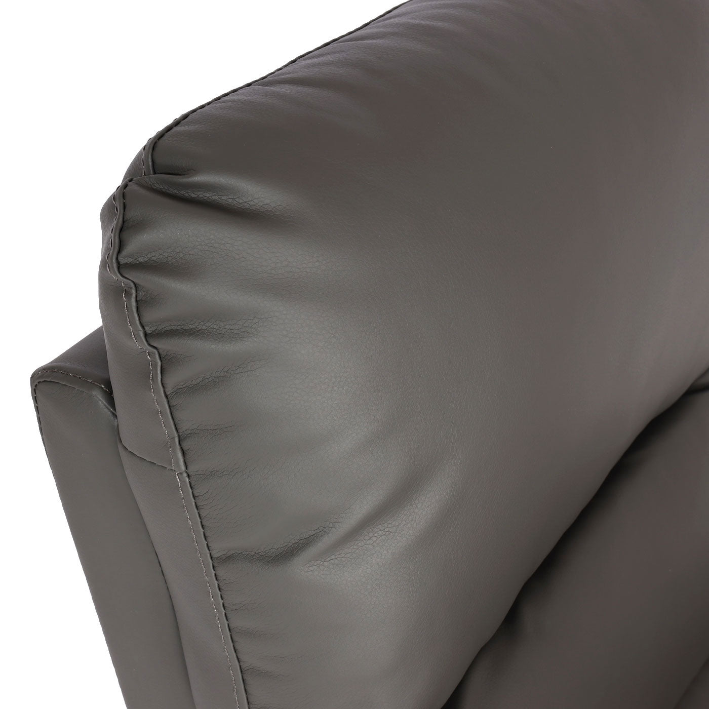 Cosmo Casa - TV-Fauteuil - Ligfunctie - Kunstleer - Grijs