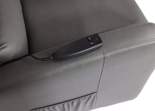 Cosmo Casa - TV-Fauteuil - Ligfunctie - Kunstleer - Grijs