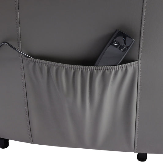 Cosmo Casa - TV-Fauteuil - Ligfunctie - Kunstleer - Grijs