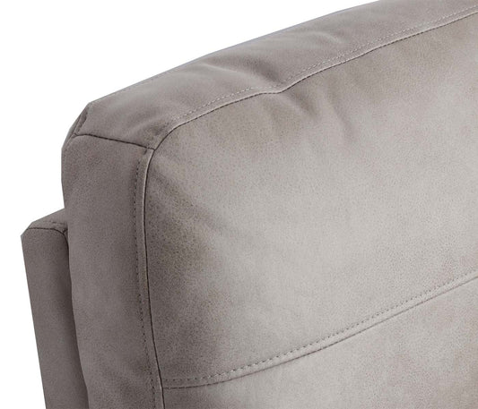 Cosmo Casa - 2-zits Bioscoopstoel - Relax - Textiel - Lichtgrijs