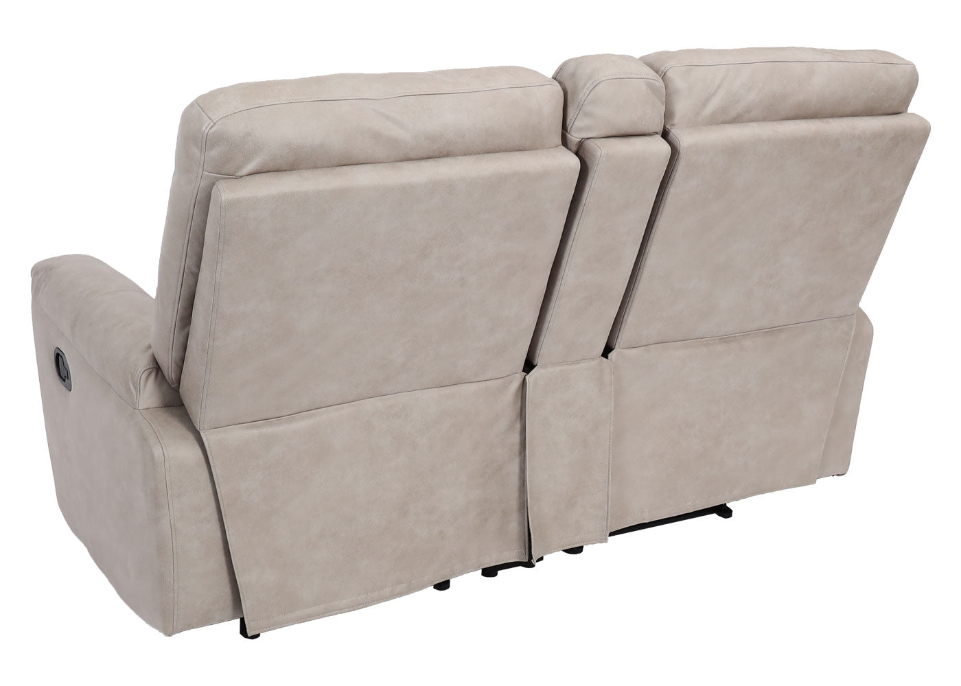 Cosmo Casa - 2-zits Bioscoopstoel - Relax - Textiel - Lichtgrijs