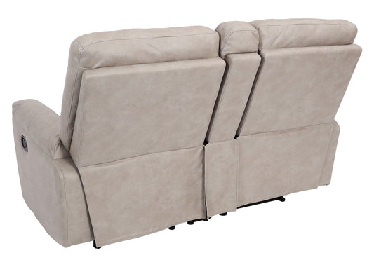 Cosmo Casa - 2-zits Bioscoopstoel - Relax - Textiel - Lichtgrijs