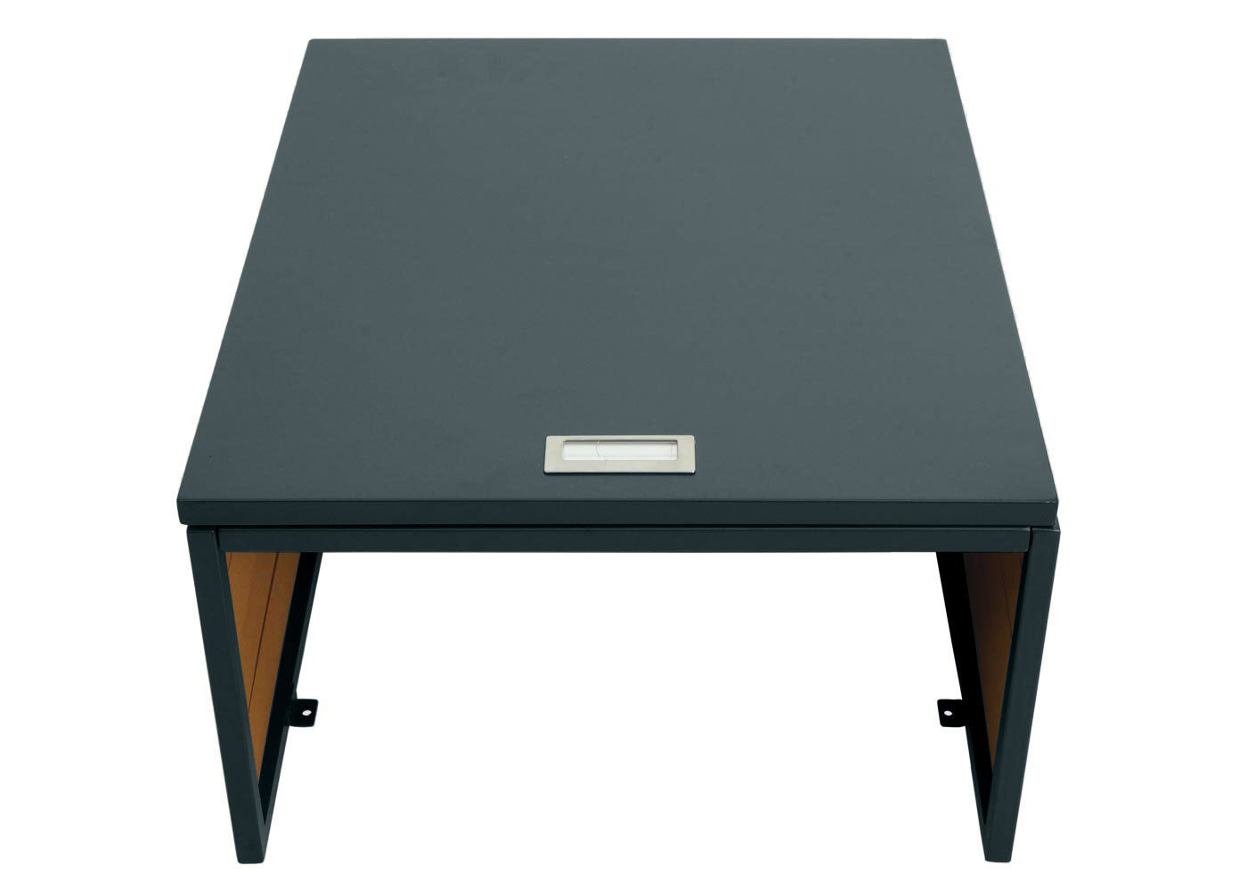 Cosmo Casa - Robotmaaiergarage met Deksel - Dakopvang voor Grasmaaiers - WPC & Metaal - Eikenlook - 35×60×70 cm