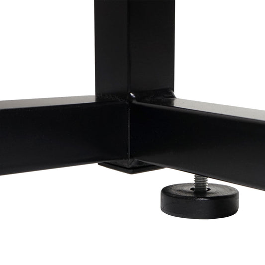 Cosmo Casa - Hoekbureau - Computerbureau/Werktafel - MDF & Metaal - Donkerbruin - 76×140×140 cm