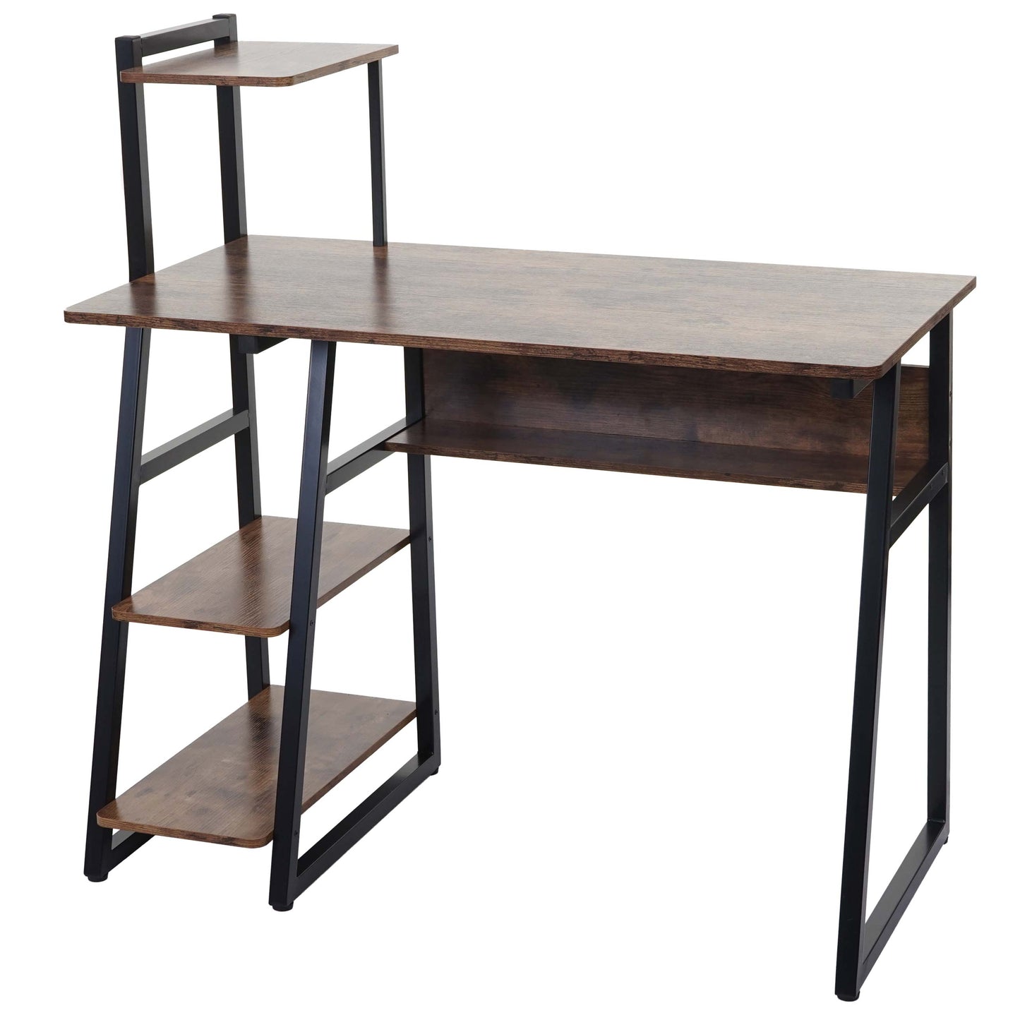 Cosmo Casa - Bureau - Gecertificeerd - Metaal & MDF - Bruin - 100×50 cm