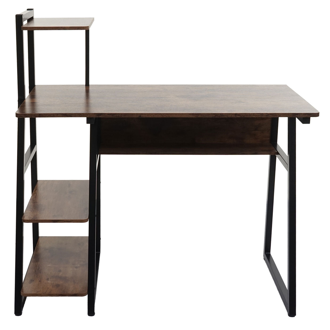 Cosmo Casa - Bureau - Gecertificeerd - Metaal & MDF - Bruin - 100×50 cm