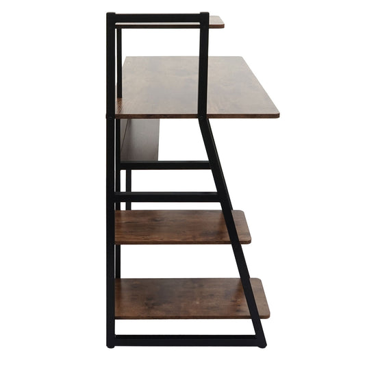 Cosmo Casa - Bureau - Gecertificeerd - Metaal & MDF - Bruin - 100×50 cm