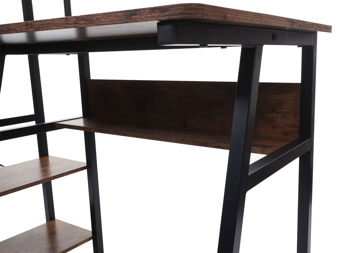 Cosmo Casa - Bureau - Gecertificeerd - Metaal & MDF - Bruin - 100×50 cm