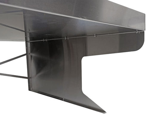 Cosmo Casa - XL Maairobotgarage met Plantenbak - Dakshelter - Metaal (RVS) - 47×70×100 cm