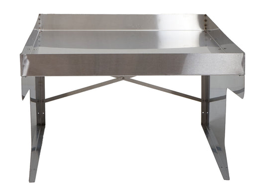 Cosmo Casa - XL Maairobotgarage met Plantenbak - Dakshelter - Metaal (RVS) - 47×70×100 cm