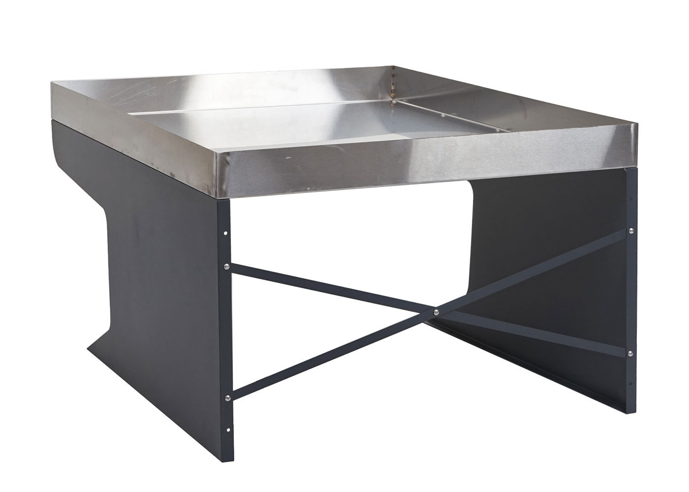 Cosmo Casa - XL Maairobotgarage met Plantenbak - Dakshelter - Metaal - Antraciet - 47×70×100 cm