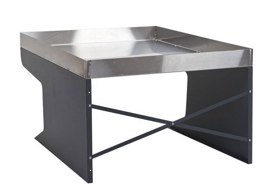 Cosmo Casa - XL Maairobotgarage met Plantenbak - Dakshelter - Metaal - Antraciet - 47×70×100 cm