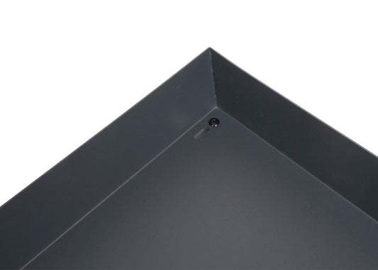 Cosmo Casa - XL Robotmaaiergarage met Plantenbak - Dakopvang - Metaal - Antraciet - 47×70×100 cm