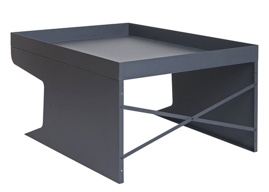 Cosmo Casa - XL Robotmaaiergarage met Plantenbak - Dakopvang - Metaal - Antraciet - 47×70×100 cm