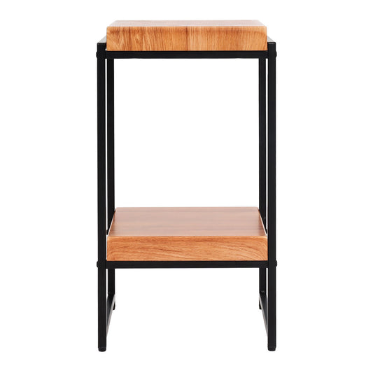 Cosmo Casa - Bloementafel & Plantenplank - MDF & Metaal - Natuurlijke Kleur - 61 cm