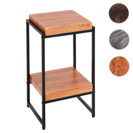 Cosmo Casa - Bloementafel & Plantenplank - MDF & Metaal - Natuurlijke Kleur - 61 cm