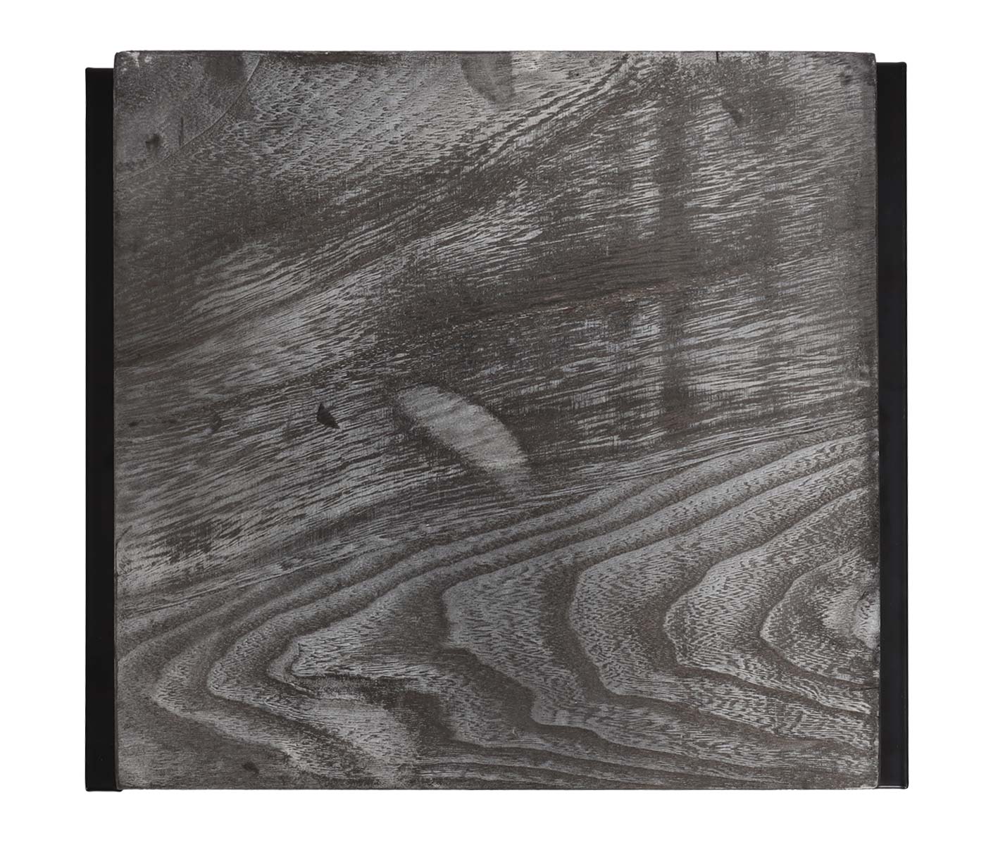 Cosmo Casa - Bloementafel & Plantenplank - MDF & Metaal - Donkergrijs - 61 cm