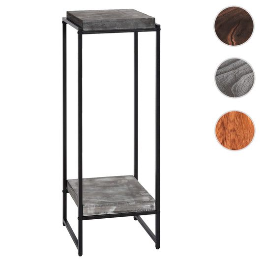 Cosmo Casa - Bloementafel & Plantenplank - MDF & Metaal - Donkergrijs - 101 cm