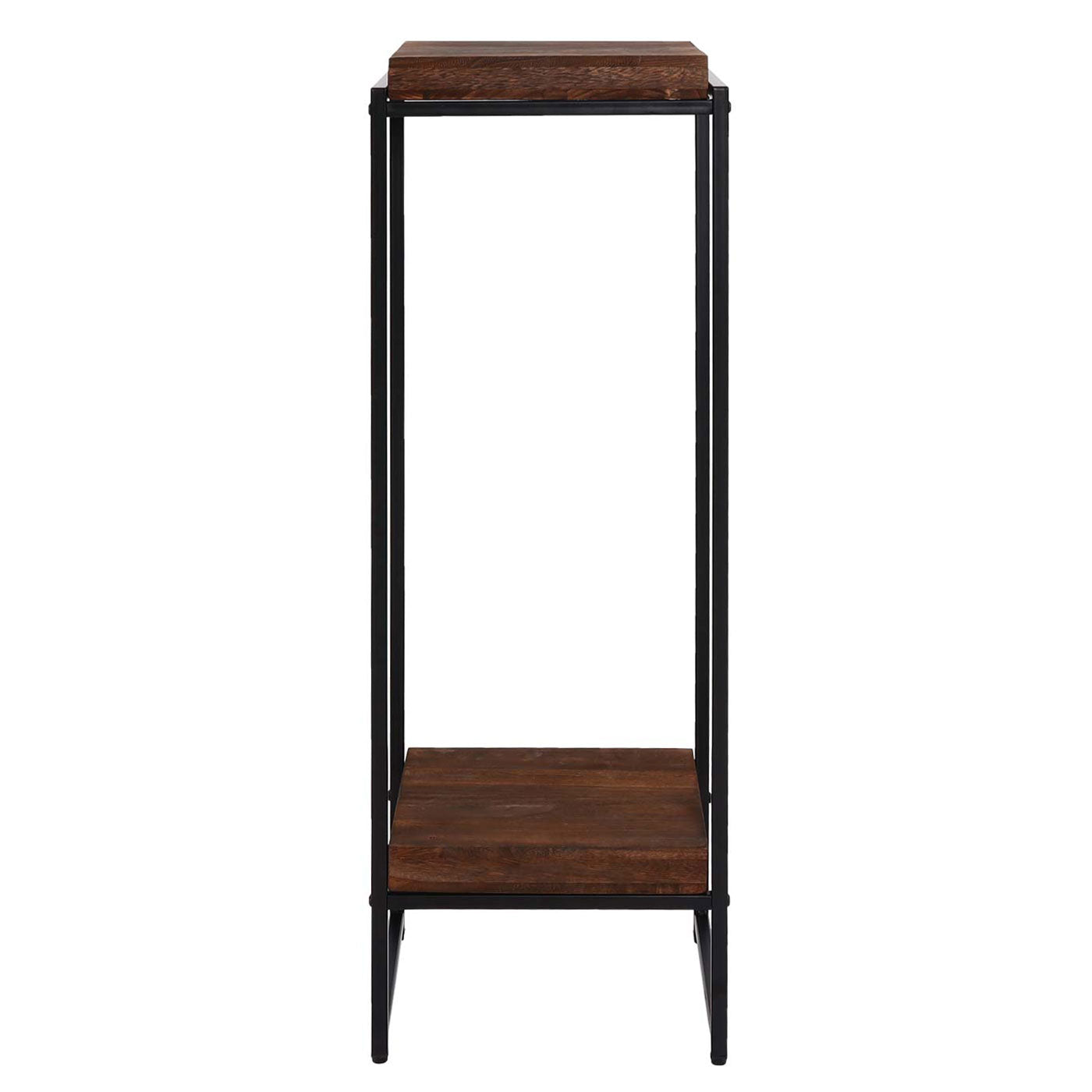 Cosmo Casa - Bloementafel & Plantenplank - MDF & Metaal - Donkerbruin - 101 cm