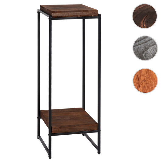 Cosmo Casa - Bloementafel & Plantenplank - MDF & Metaal - Donkerbruin - 101 cm