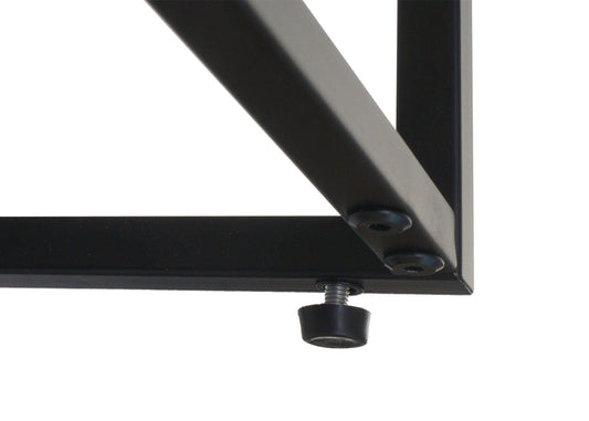 Cosmo Casa - Salontafel - Bijzettafel - Massief Hout en Metaal - Donkerbruin - 46x110x60cm