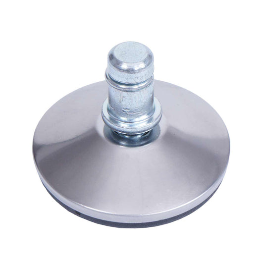 Cosmo Casa - Set van 5 Vloerglijders - Vaste - Kunststof - Zilver - 11 mm