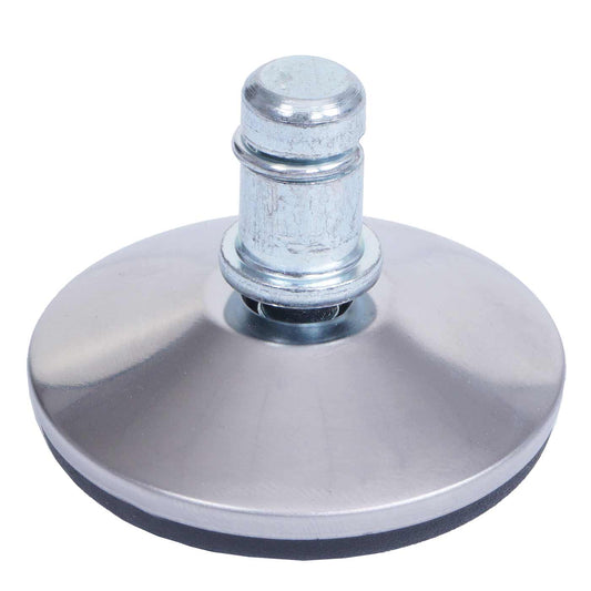 Cosmo Casa - Set van 5 Vloerglijders - Vaste - Kunststof - Zilver - 11 mm