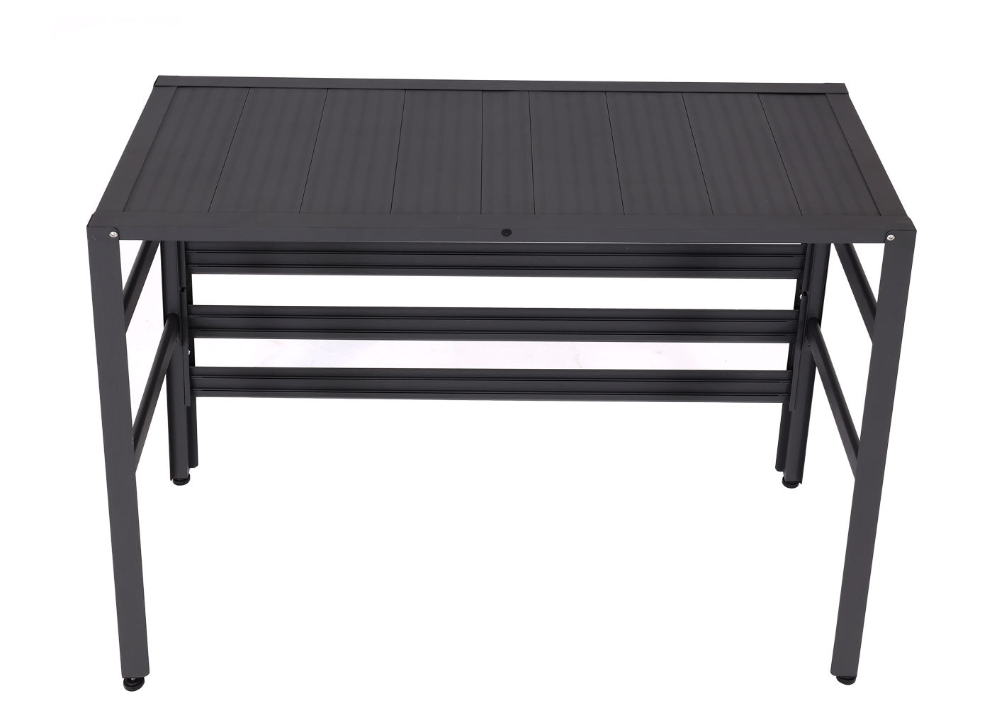 Cosmo Casa - Bekleding voor airconditioningwarmtepomp - Beschermrooster met plantenplank - Metaal - Grijs - 73×90×38 cm