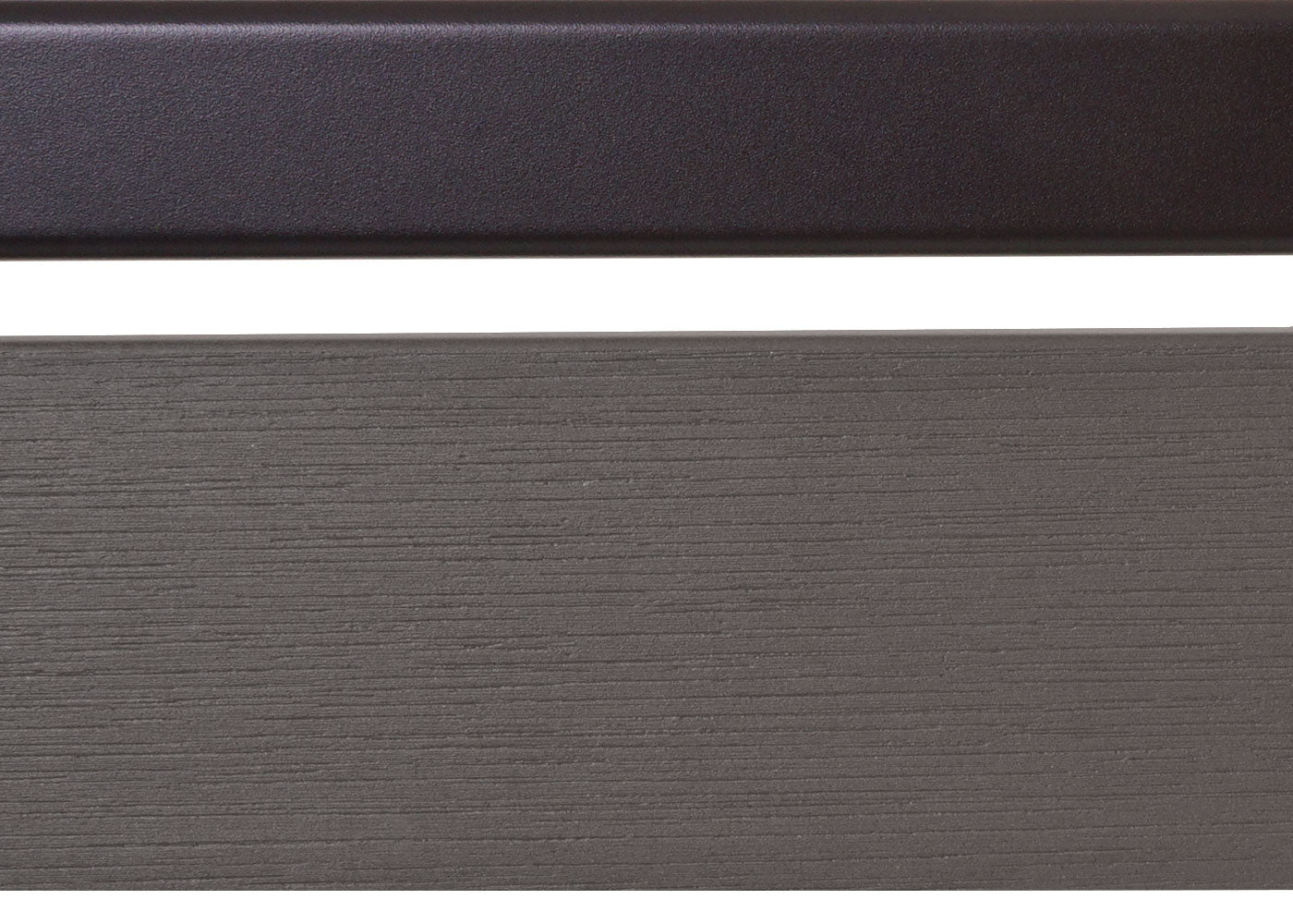 Cosmo Casa - Aluminium Vuilnisbakhek - Basiselement - Aluminium & Houtlook - Grijs - 130×110×6 cm