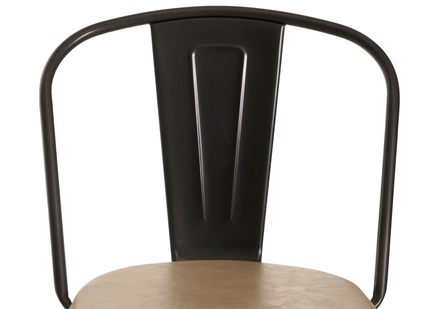 Cosmo Casa - Set van 2 Barkrukken - Verstelbare Hoogte - Draaibaar - Industrieel Kunstleer - Vintage Beige