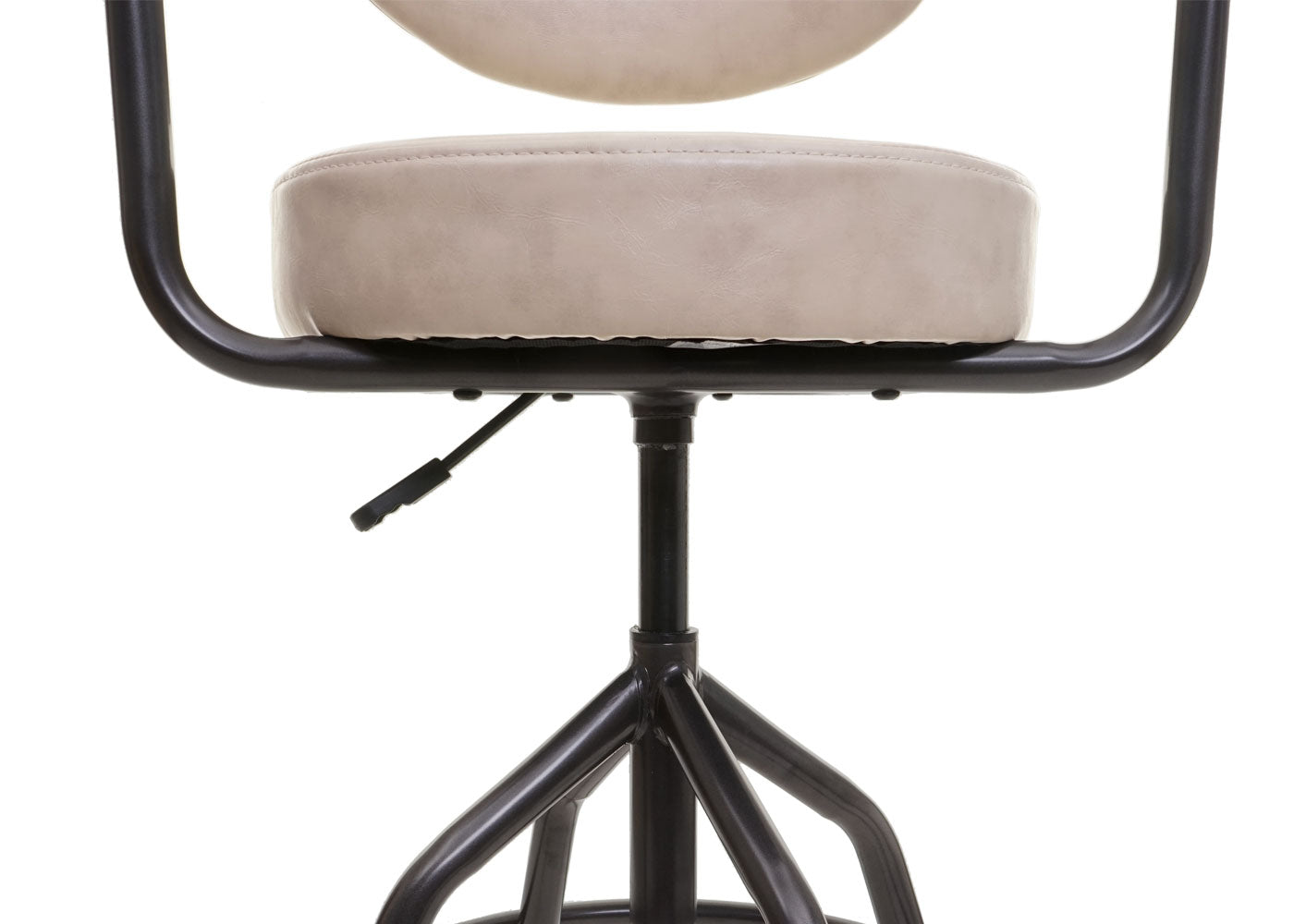 Cosmo Casa - Barkruk - Verstelbaar - Kunstleer - Beige