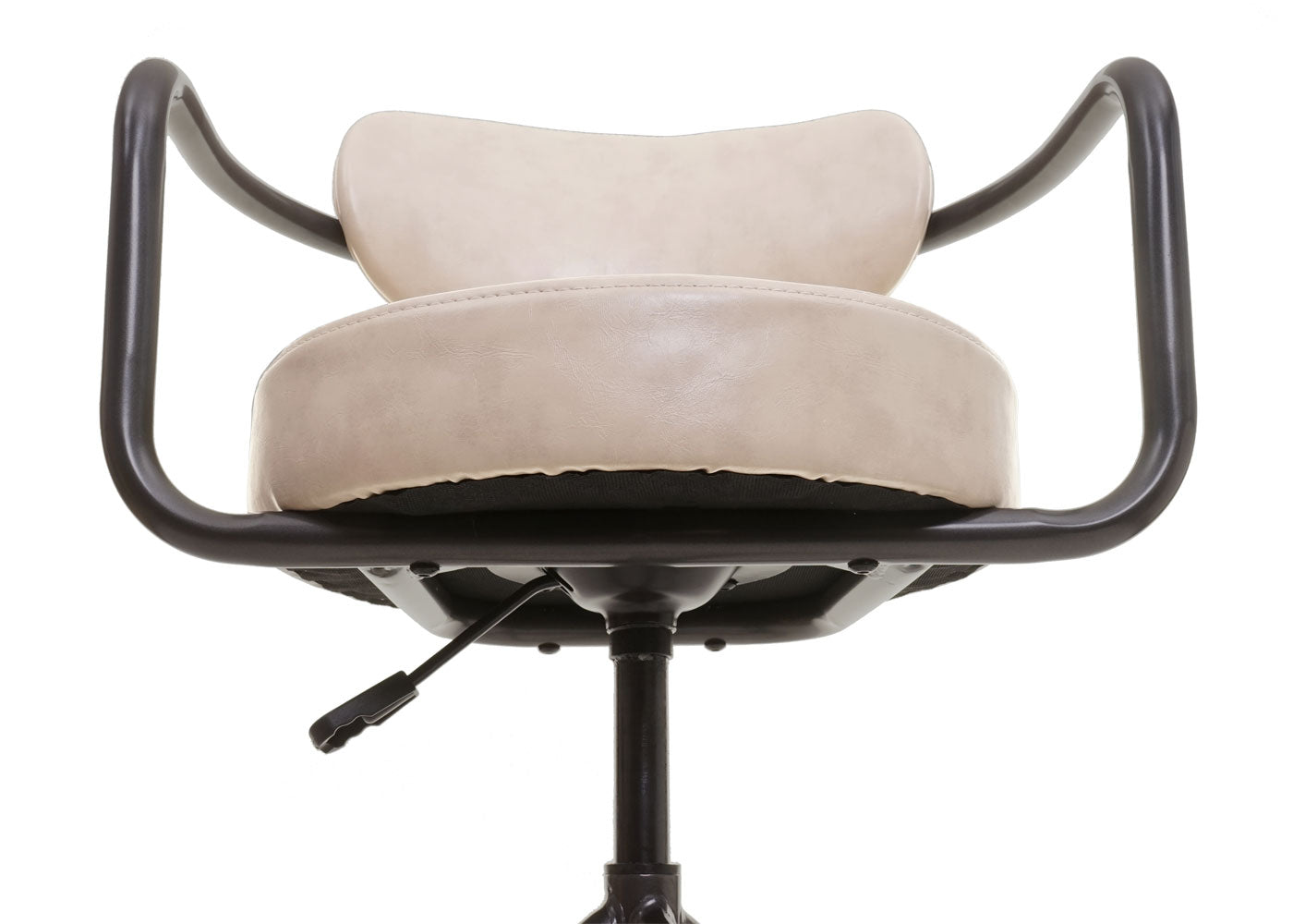 Cosmo Casa - Barkruk - Verstelbaar - Kunstleer - Beige