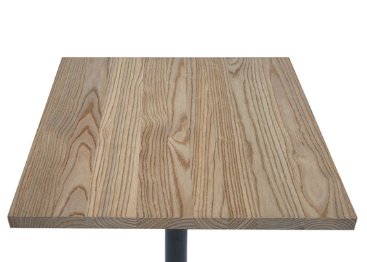 Cosmo Casa - Bistrotafel - Industrieel - Iepenhout - Lichtbruin - 76×60×60 cm