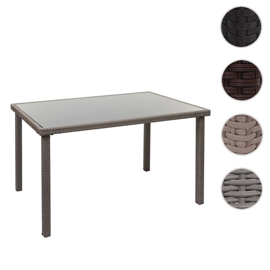 Cosmo Casa - Polyrotan Tafel - Tuintafel & Balkontafel - Polyrotan - Grijs